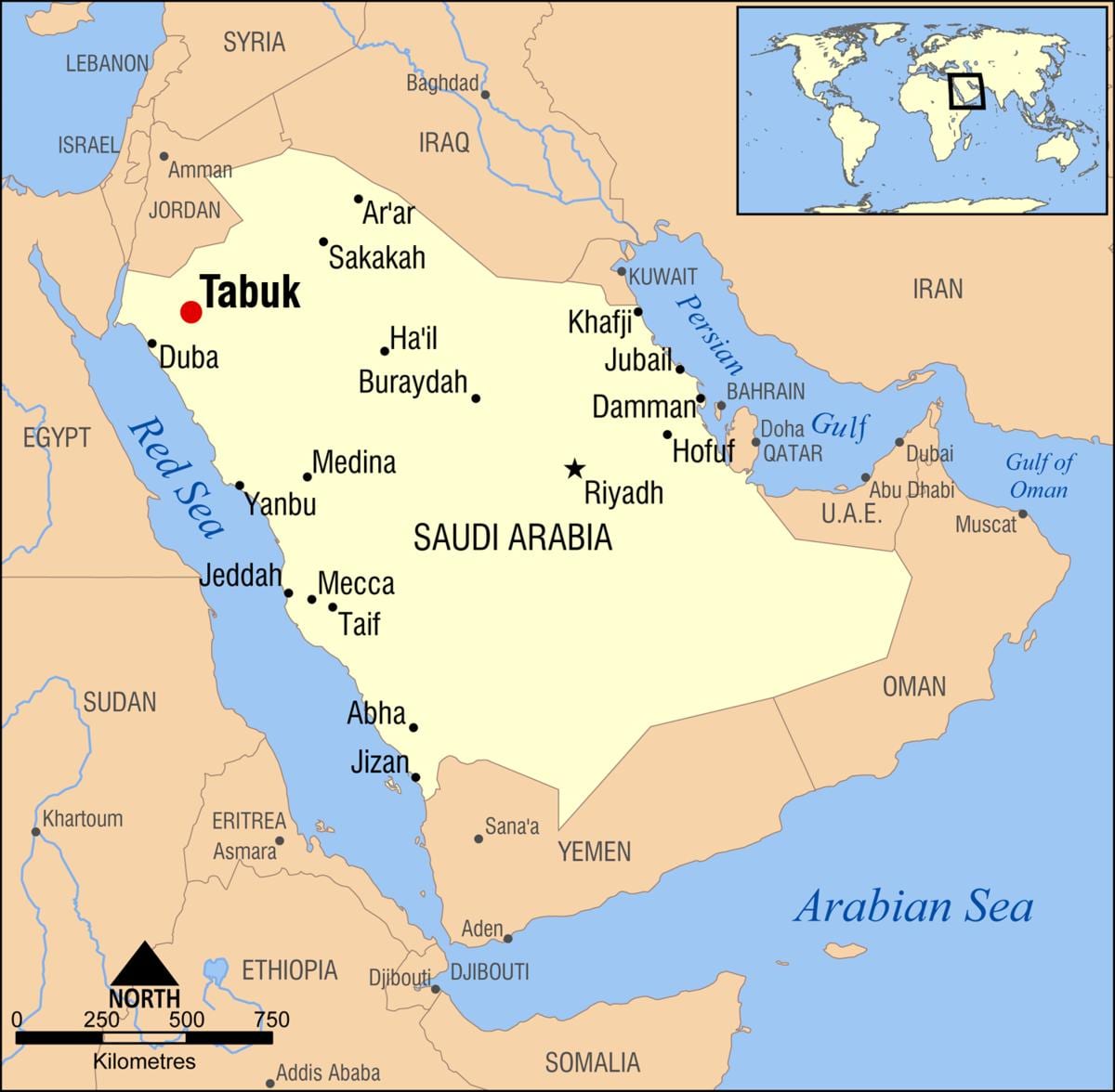 tabuk KSA 지도