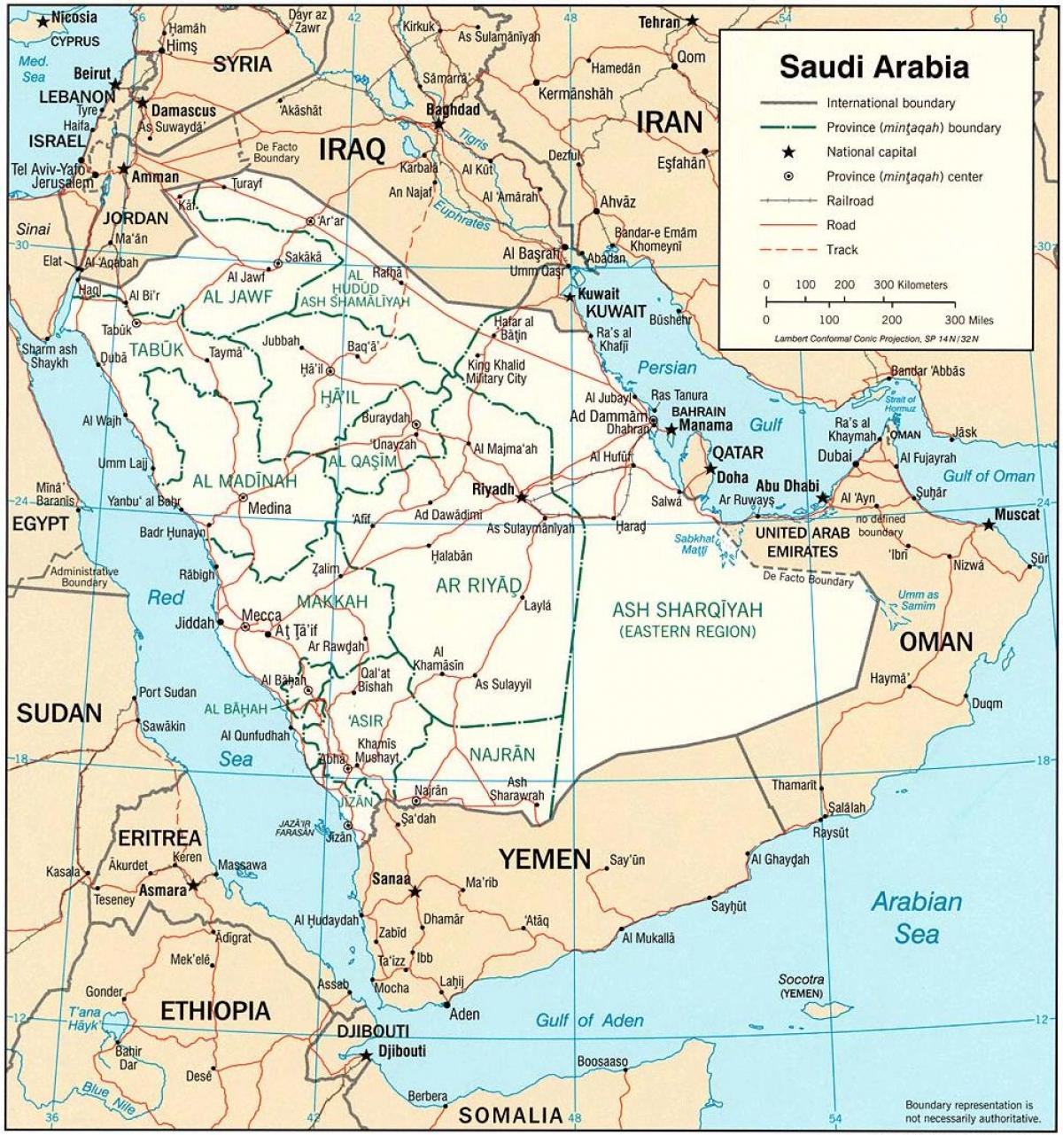 지도 사우디 아라비아의 정치
