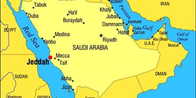 제다 KSA 지도