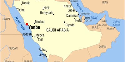 얀부 KSA 지도