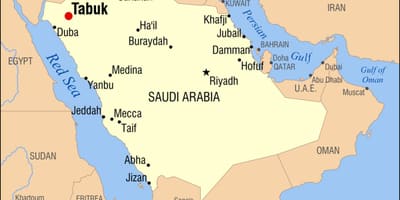 Tabuk KSA 지도